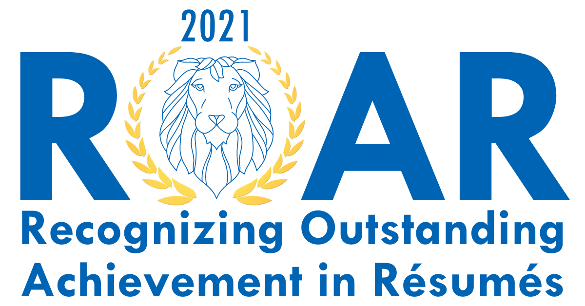 2021 ROAR - Recognizing Outstanding Achievement in Resumes