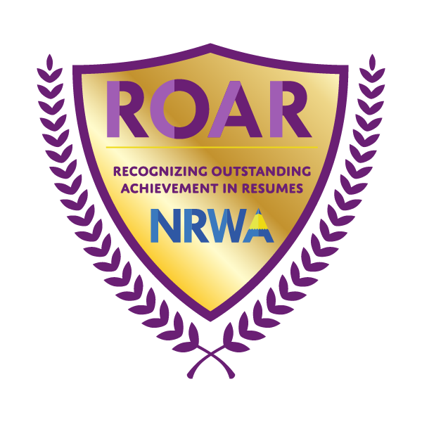 NRWA ROAR Award - Recognizing Outstanding Achievement in Resumes